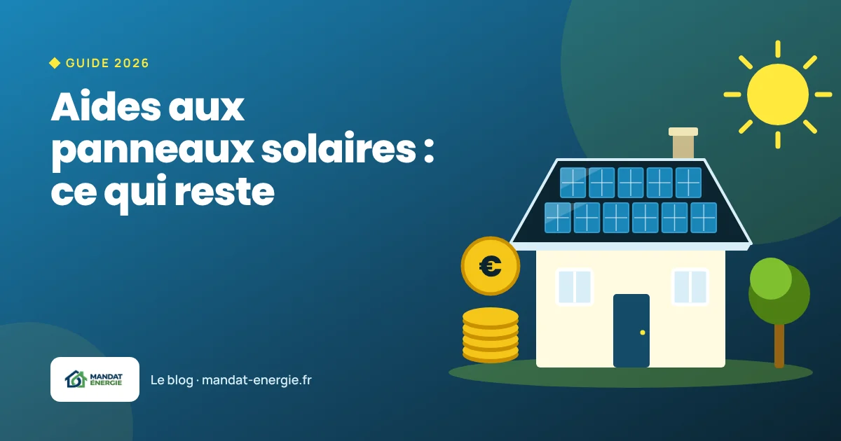 Aides panneaux solaires 2026 : ce qui reste après la réforme du 5 juin