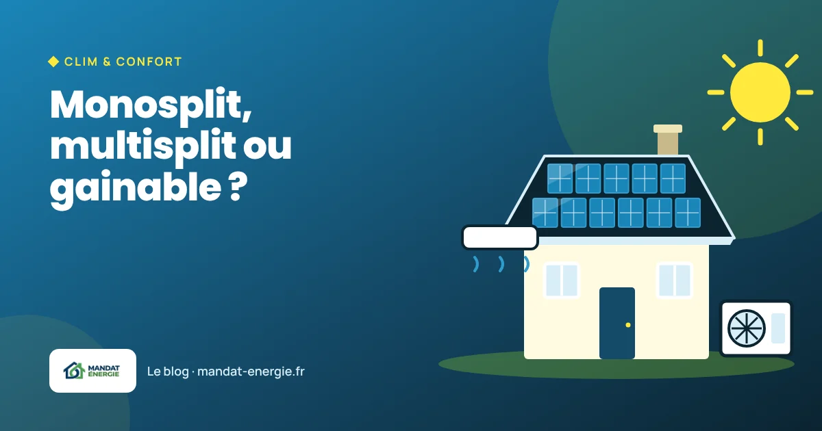 Monosplit, multisplit ou gainable : choisir sa clim et l'entretenir
